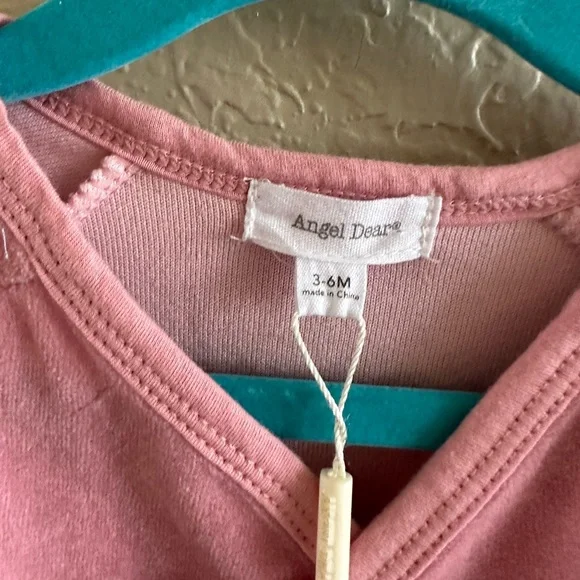 Angel Dear Velour Wrap Coverall 3-6M NWT - Picture 3 of 4